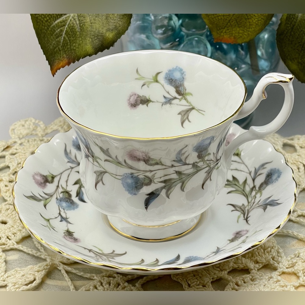 Royal Albert Brigadoon Vintage Tea Cup and Saucer , Made In England